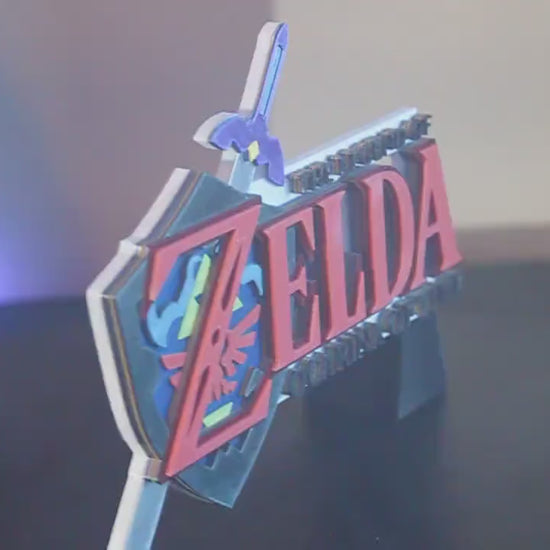 The Legend Of Zelda Ocarina Of Time 3D printed Logo Art