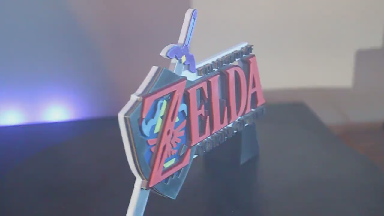 The Legend Of Zelda Ocarina Of Time 3D printed Logo Art