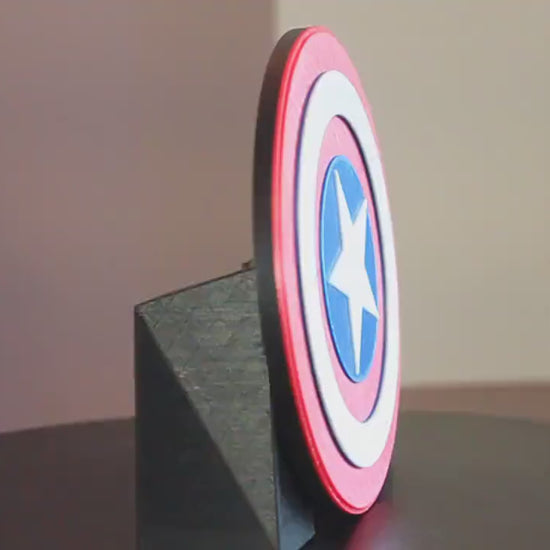 Captain America's Shield 3D printed Comic Logo Art