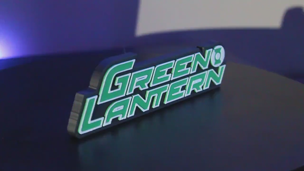 Green Lantern 3D printed Comic Logo Art