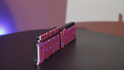 Darth Vader 3D printed Comic Logo Art