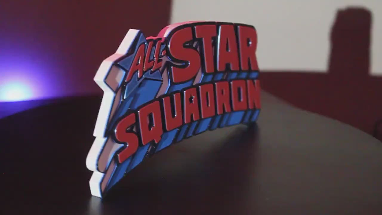 All Star Squadron 3D printed Comic Logo Art