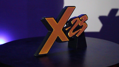 X-23 3D printed Logo Sign Wall Desk Shelf Art