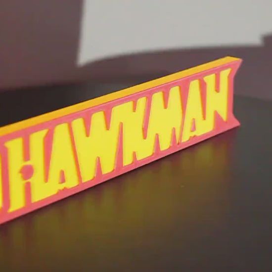 Hawkman 3D printed Comic Logo Art