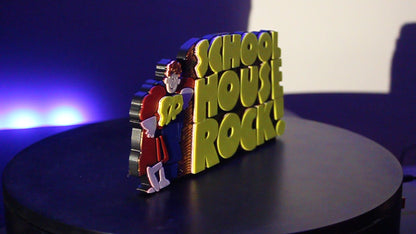 School House Rock 3D printed Logo Sign Wall Desk Shelf Art