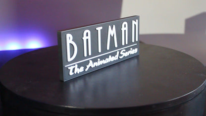 Batman, The Animated Series 3D printed Logo Sign Wall Desk Shelf Art