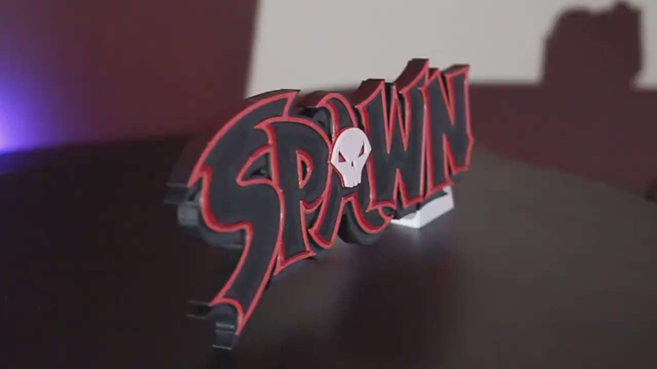 Spawn 3D printed Logo Art