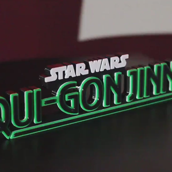 Qui-Gon Jinn 3D printed Comic Logo Art