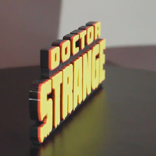 Doctor Strange 3D printed Comic Logo Art