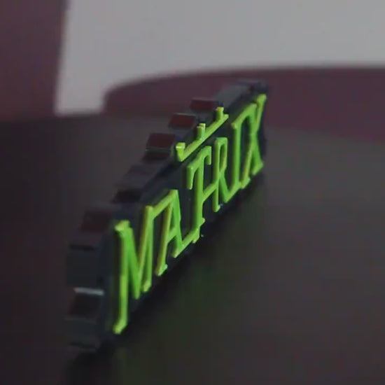 The Matrix Movie 3D Printed Logo