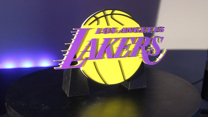 Los Angels Lakers 3D printed Logo Sign Wall Desk Shelf Art