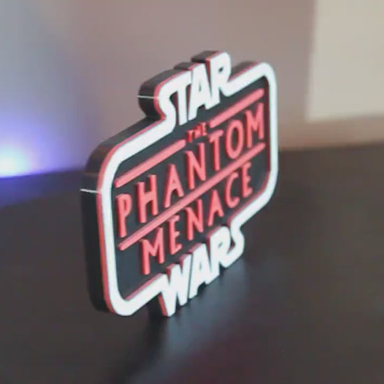 Star Wars Phantom Menace 3D printed Logo Art