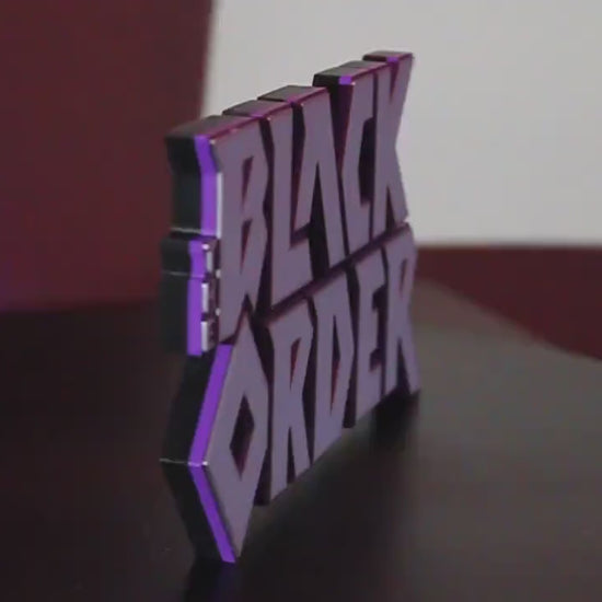 Black Order 3D printed Comic Logo Art