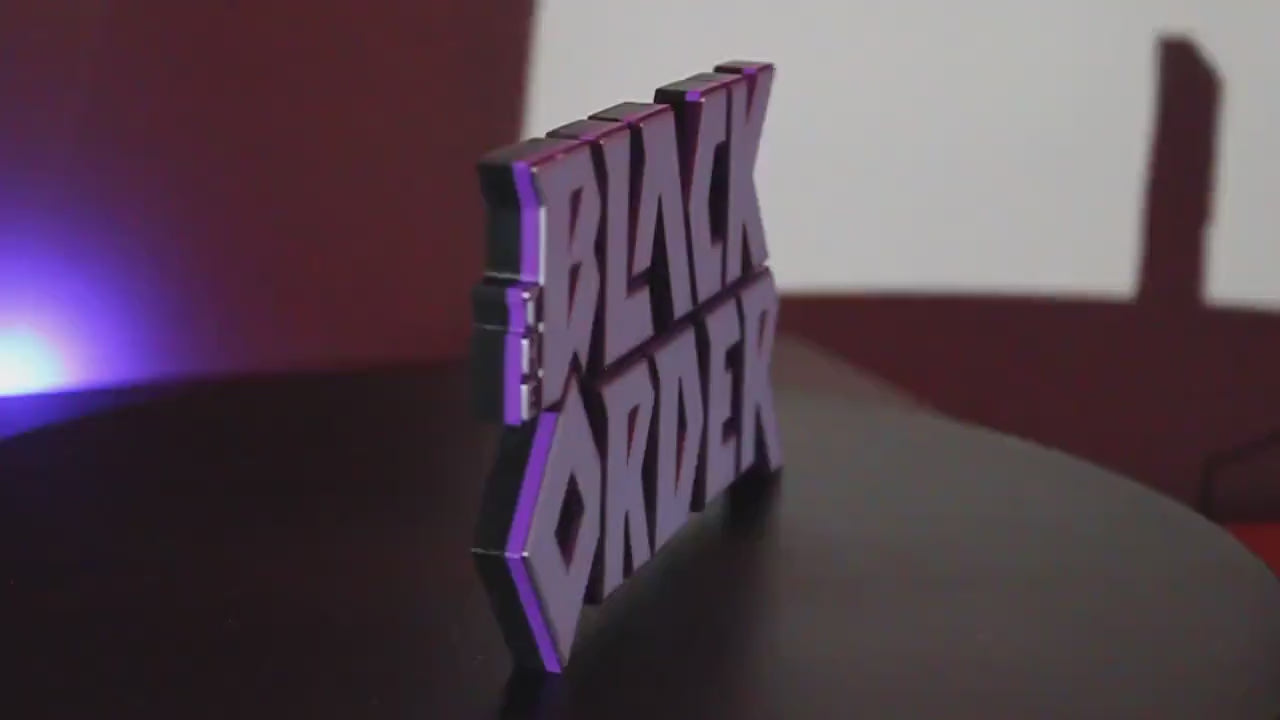 Black Order 3D printed Comic Logo Art