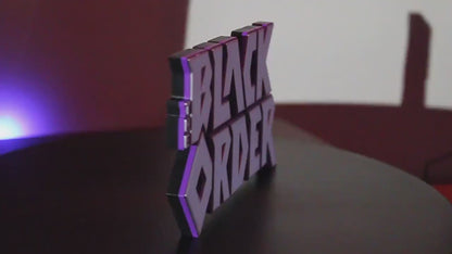 Black Order 3D printed Comic Logo Art