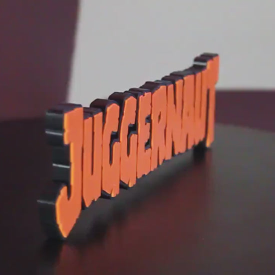 Juggernaut 3D printed Comic Logo Art