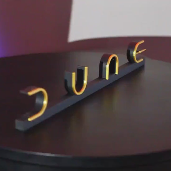 Dune 3D printed Logo Art