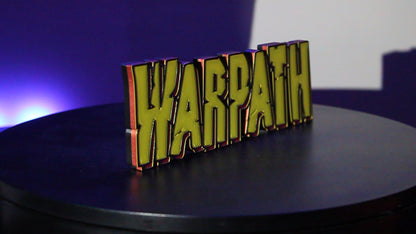 Warpath 3D printed Logo Sign Wall Desk Shelf Art