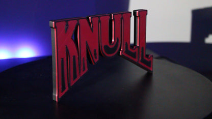 Knull 3D printed Logo Sign Wall Desk Shelf Art