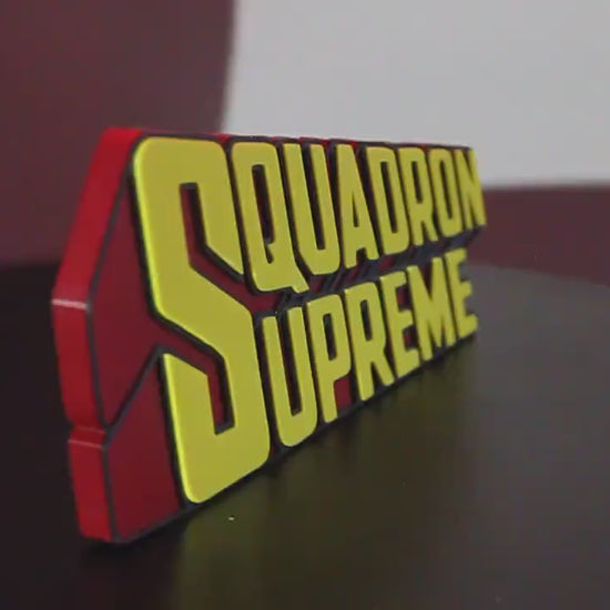 Squadron Supreme 3D printed Comic Logo Art