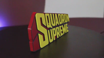 Squadron Supreme 3D printed Comic Logo Art