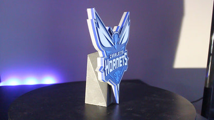 Charlotte Hornets 3D printed Logo Sign Wall Desk Shelf Art