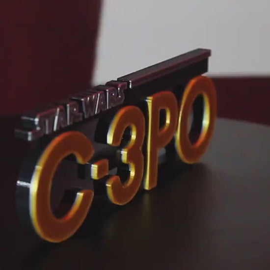 C-3PO 3D printed Logo Art