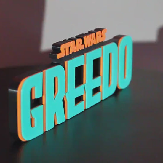 Greedo 3D printed Logo Art