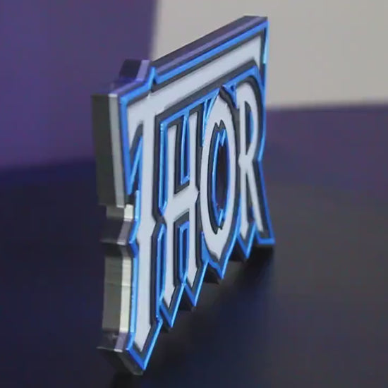 Thor 3D printed Comic Logo Art