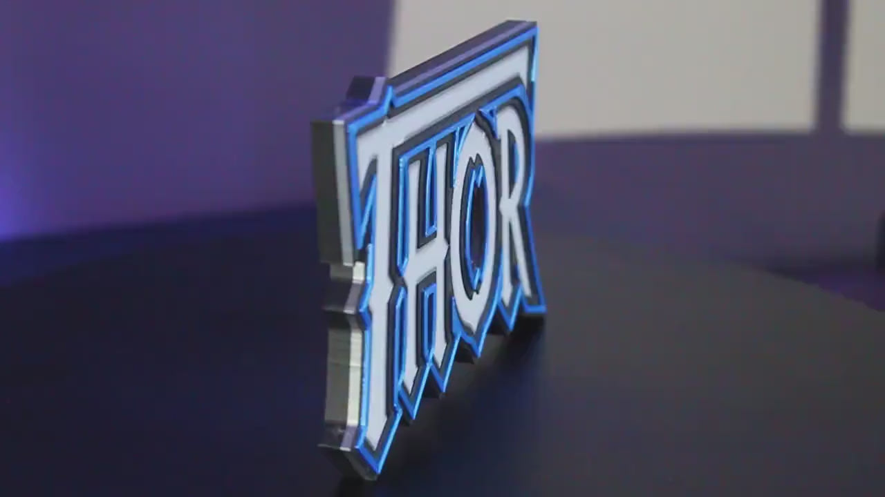 Thor 3D printed Comic Logo Art