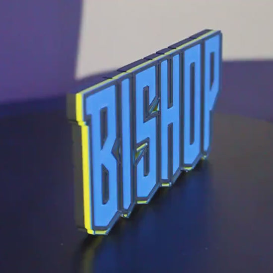 Bishop 3D printed Comic Logo Art