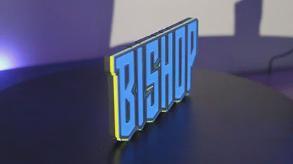 Bishop 3D printed Comic Logo Art