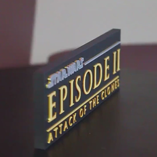 Star Wars Episode II 3D printed Logo Art