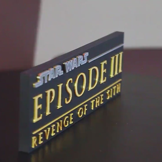 Star Wars Episode III 3D printed Logo Art