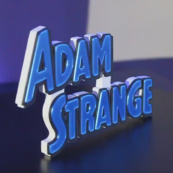 Adam Strange 3D printed Comic Logo Art