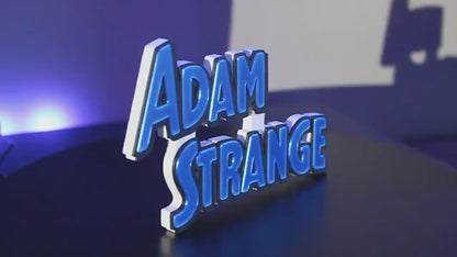 Adam Strange 3D printed Comic Logo Art