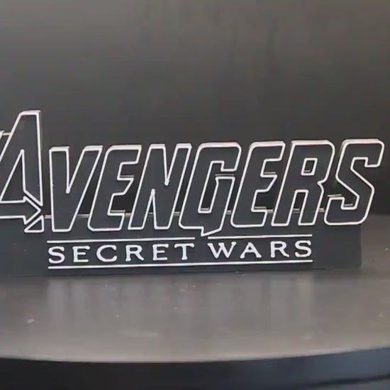 Avengers Secret Wars 3D printed Comic Logo Art