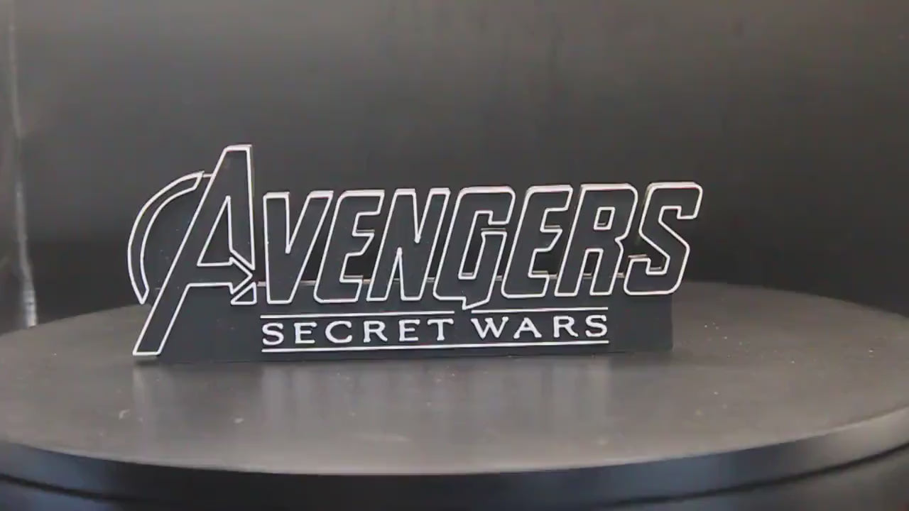 Avengers Secret Wars 3D printed Comic Logo Art