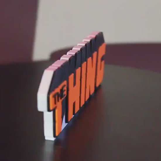 The Thing 3D printed Comic Logo Art