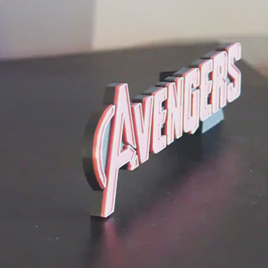 Avengers 3D printed Comic Logo Art