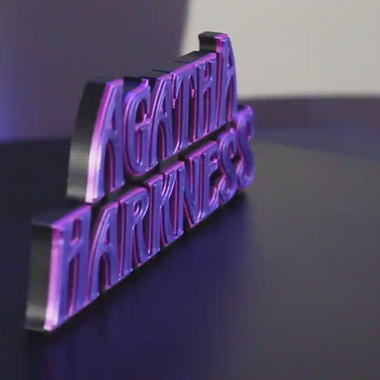 Agatha Harkness 3D Printed Logo Art