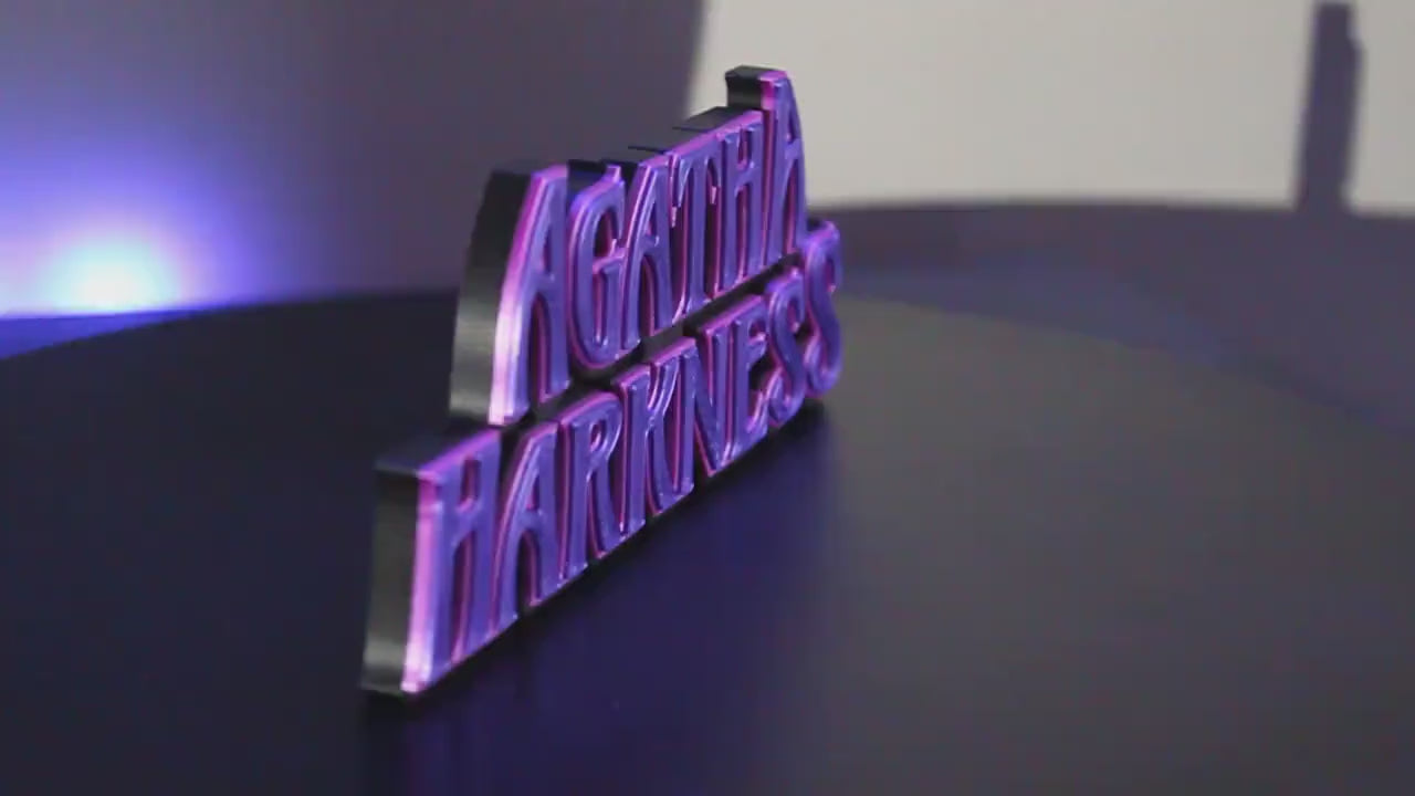 Agatha Harkness 3D Printed Logo Art