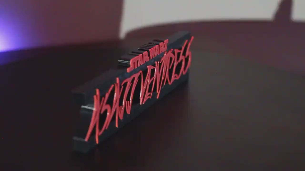 Asajj Ventress 3D printed Logo Art