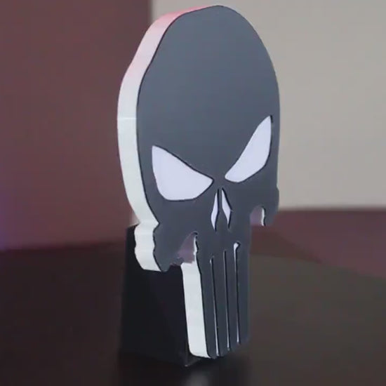 Punisher 3D printed Comic Logo Art