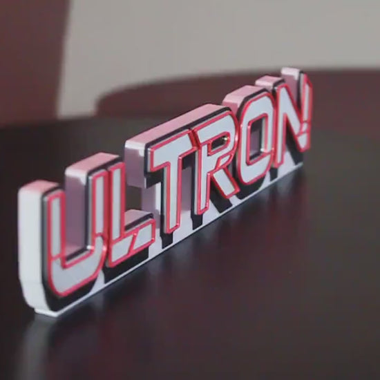 Ultron 3D printed Comic Logo Art