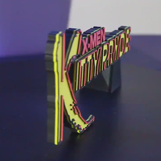 Kitty Pryde 3D printed Comic Logo Art