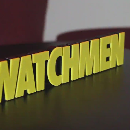 Watchmen 3D printed Comic Logo Art