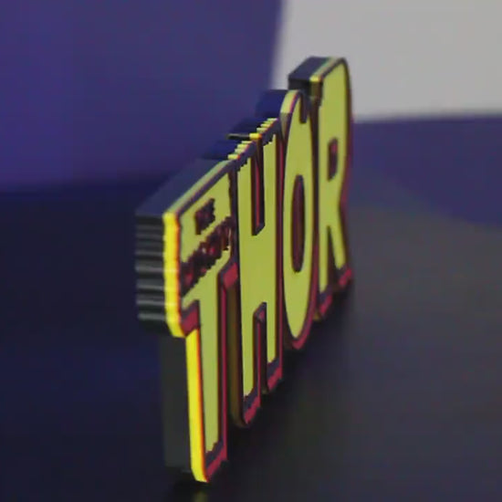 Thor 3D printed Comic Logo Art