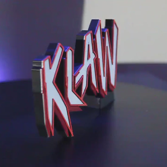 Klaw 3D printed Comic Logo Art