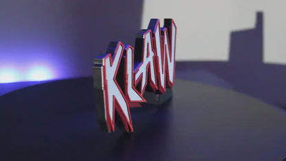 Klaw 3D printed Comic Logo Art